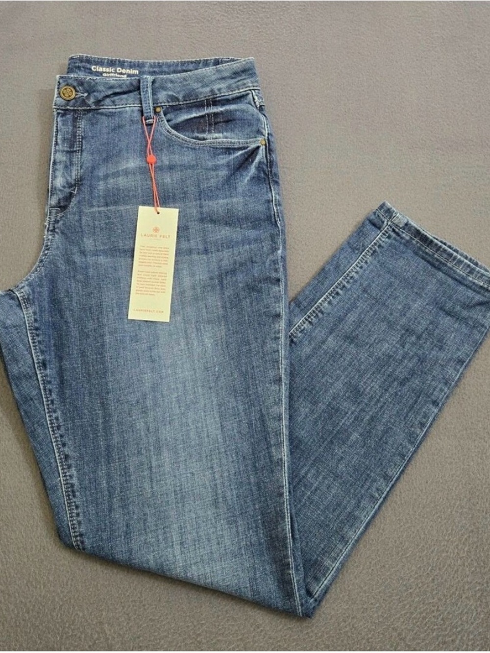 Laurie Felt Women 14 Classic Denim Girlfriend Jeans
NWOT